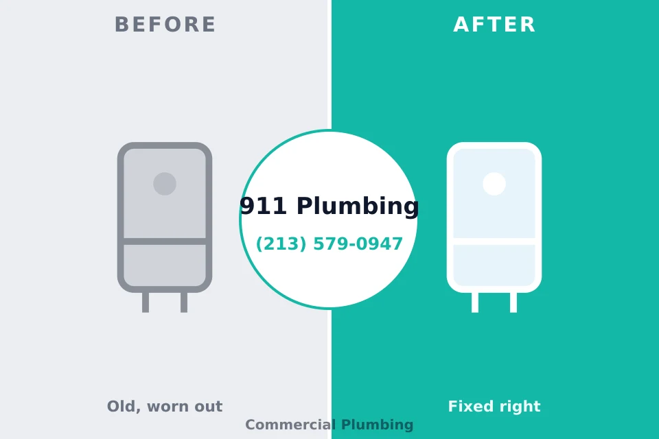 Before and after: plumbing repair Battle Creek, MI